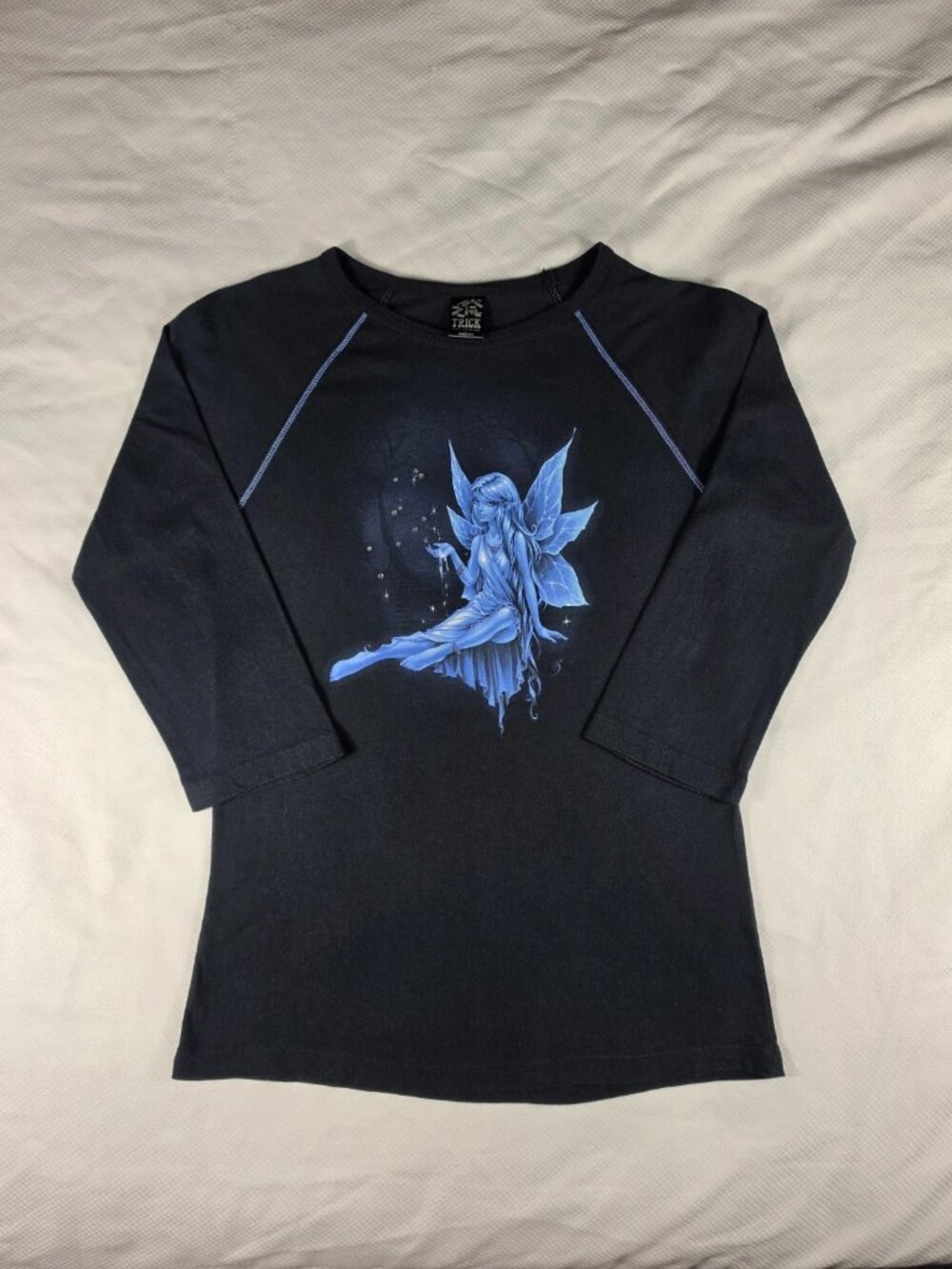 Y2K Vintage Trick Fairies Gothic Shirt Hot Topic Women's Size M Baby T MINT